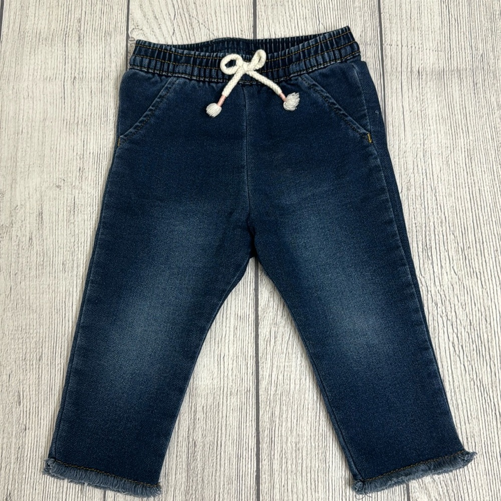 Cat & Jack Baby Girls Raw Hem Denim Pant